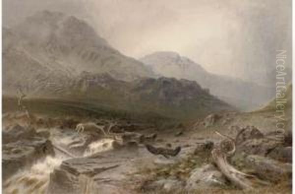 On The Road To Loch Scoy Oil Painting by Harry John Johnson