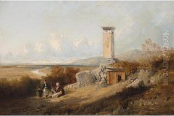 The Lion Tomb At Xanthus, Lycia Oil Painting by Harry John Johnson