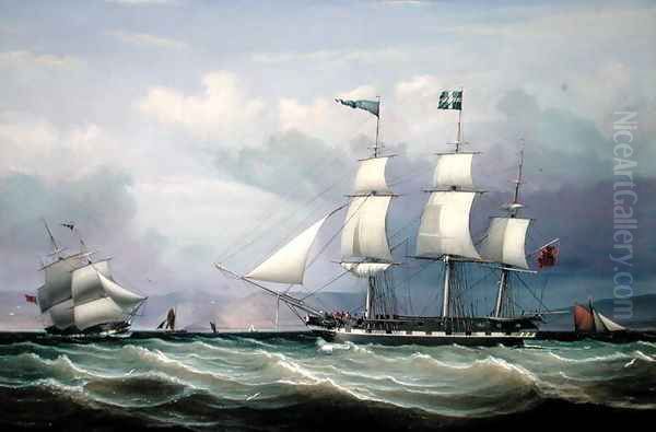 Ship Helen of 330 Tons Register Built at Greenock in 1819, 1832 Oil Painting by William Clark