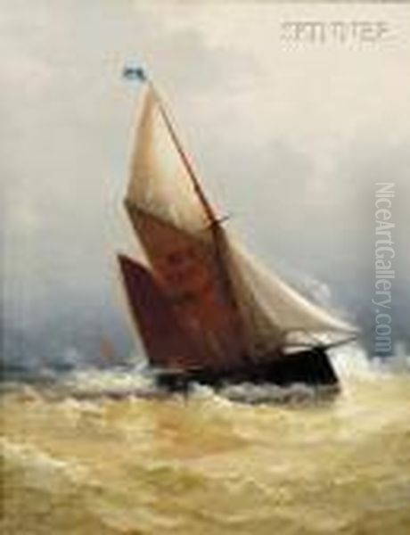 Yachting Oil Painting by Marshall Johnson