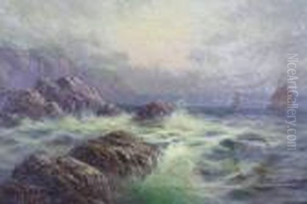 Seascape Oil Painting by Sidney Yates Johnson