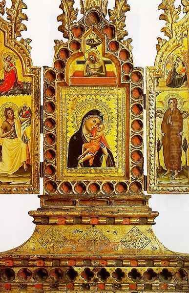 Virgin & Child with Saints Oil Painting by Simone dei Crocefissi