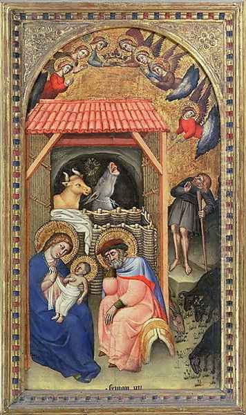 Nativity Oil Painting by Simone dei Crocefissi