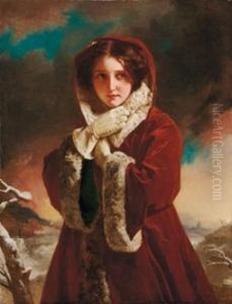 Inverno - 1861 Oil Painting by Alexander Johnston