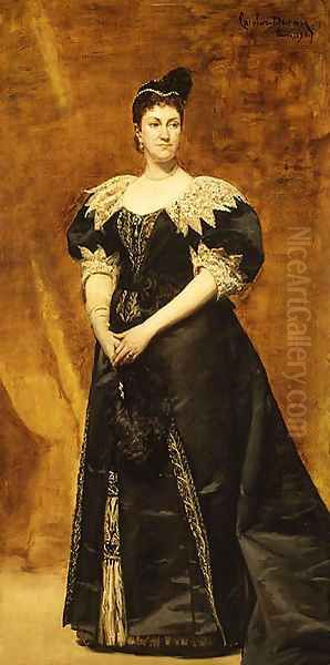 Mrs. William Astor (Caroline Webster Schermerhorn) 1890 Oil Painting by Carolus Duran Charles Emile