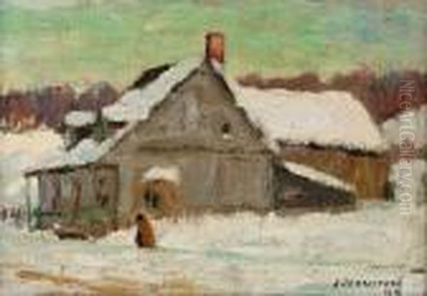 Old House, Beauport Oil Painting by John Young Johnstone