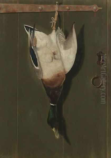 Hanging Duck Oil Painting by George Cope