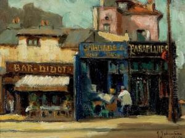 On The Rue Didot, Paris Oil Painting by John Young Johnstone