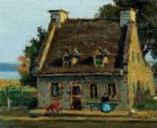 Old Chateau, Chateau Richer Oil Painting by John Young Johnstone