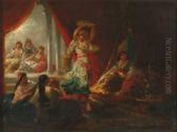 Le Harem Oil Painting by Antoine Edmond Joinville