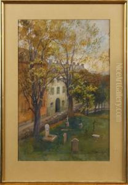 Vid Johannes Kyrka Oil Painting by Ellen Jolin