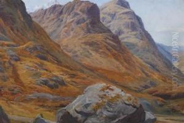 Highland Landscape Oil Painting by Charles Jones