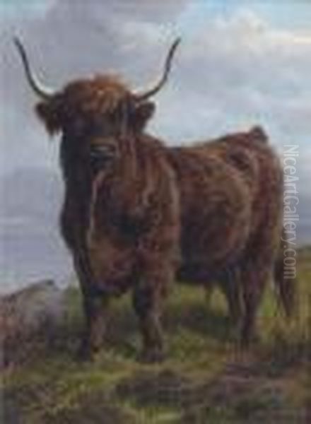 The Monarch Of The Glen Oil Painting by Charles Jones