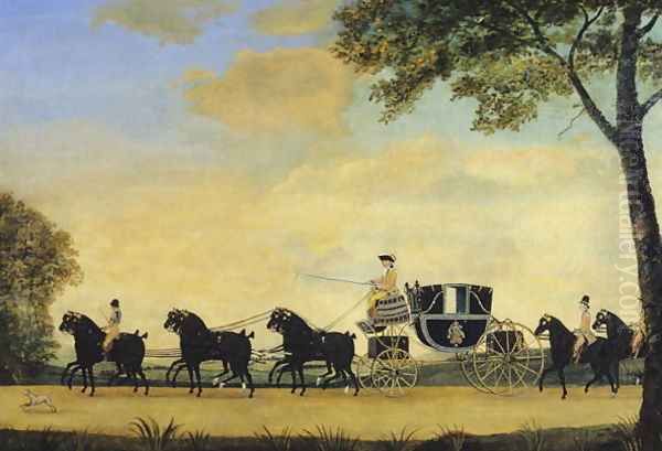 The Marquess of Bath's Coach Oil Painting by John Cordrey