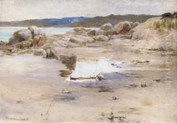 Coffin's Beach Oil Painting by Francis Coates Jones