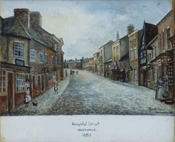 Hospital Street Oil Painting by Herbert Jones