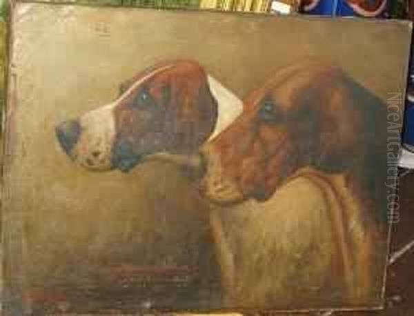 Warble And Sailor - North Stafford Hunt Oil Painting by Herbert Jones