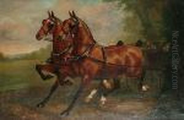 Hopwood Spark And Hopwood Horace Oil Painting by Herbert Jones