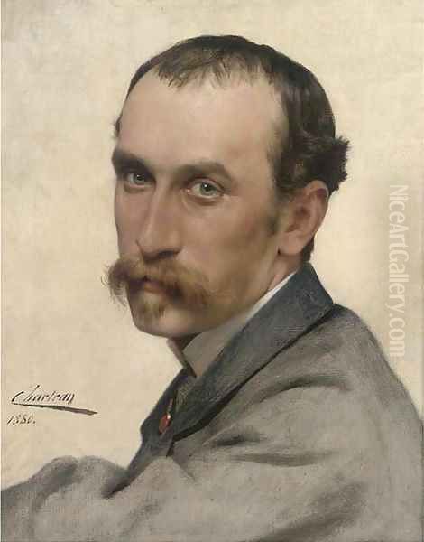 Self-portrait of the artist Oil Painting by Theobald Chartran