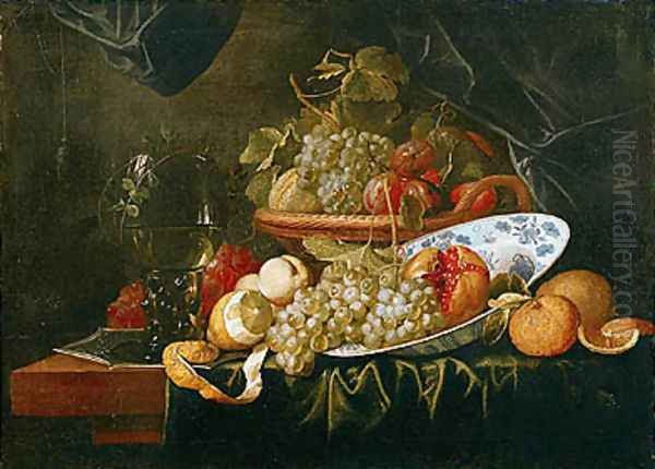 Still Life of Fruit Oil Painting by Alexander Coosemans