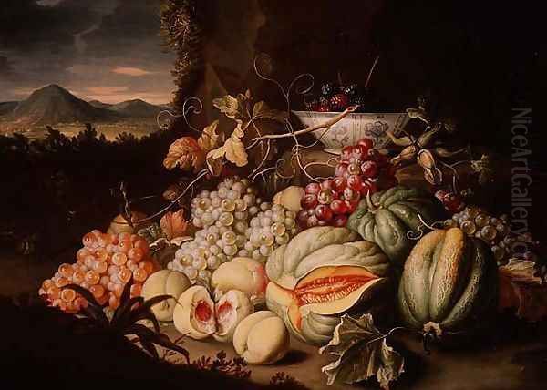 Still Life with Fruit Oil Painting by Alexander Coosemans