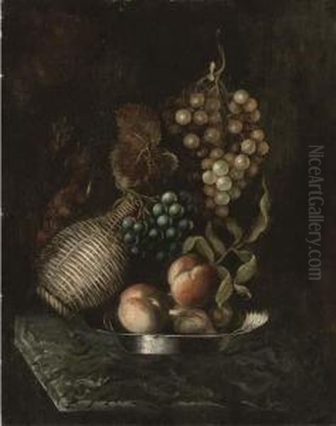 Grapes Oil Painting by William Jones Of Bath