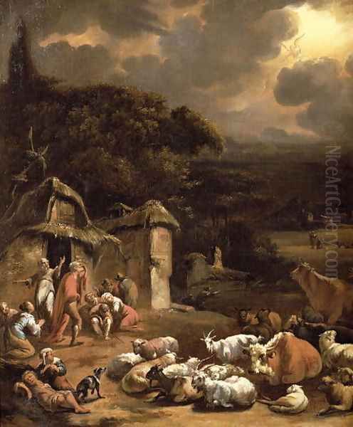 The Annunciation to the Shepherds Oil Painting by Adam Colonia