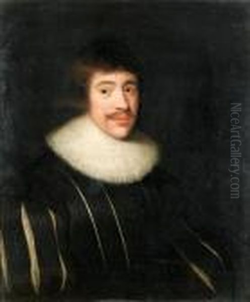 Portrait Of Sir John Oil Painting by Cornelius Janssens Van Ceulen