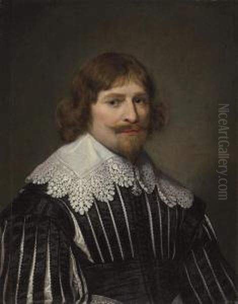 Portrait Of A Gentleman Oil Painting by Cornelius Janssens Van Ceulen