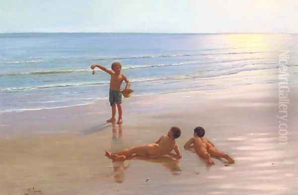 Summer fun Oil Painting by Pasquale Celommi