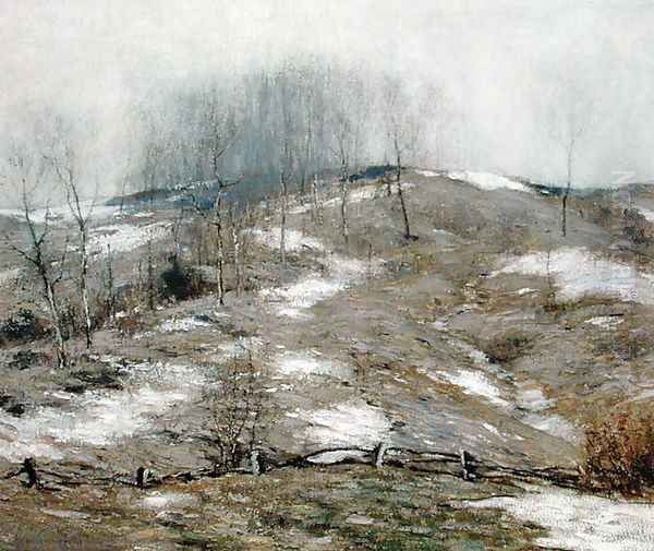 Lingering Winter 1925 Oil Painting by Bruce Crane