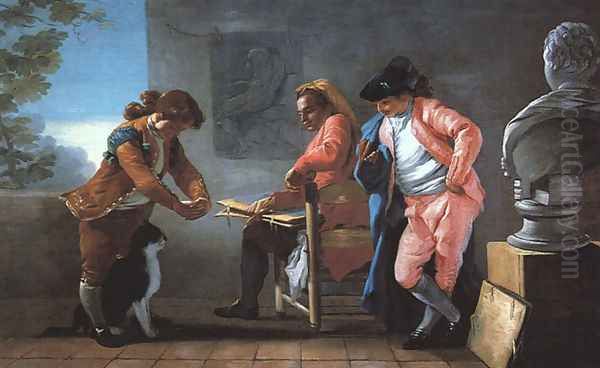 The Painter's Studio 1780 Oil Painting by Jose del Castillo