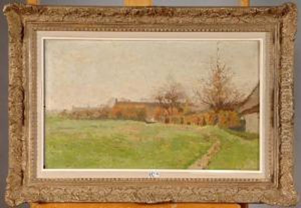 Automne-coin Du Hameau Oil Painting by Adrien Joseph Heymans