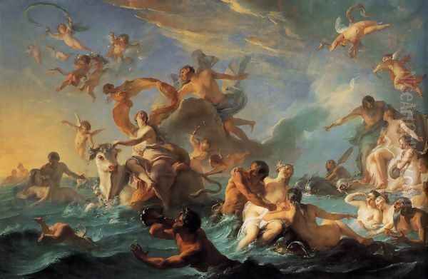 The Rape of Europa 1727 Oil Painting by Noel-Nicolas Coypel