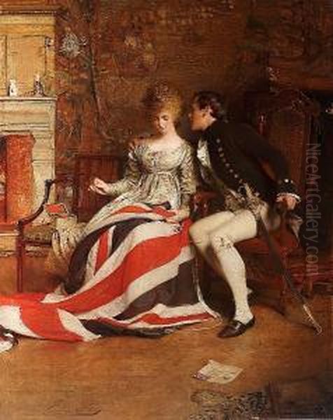 The First Union Jack Oil Painting by George William Joy