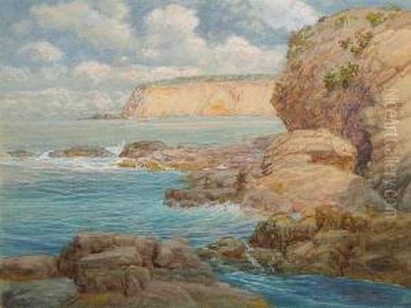 Coastal Scene Oil Painting by William Lee Judson