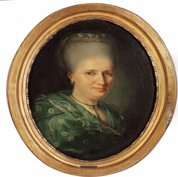 Portrait Of Johanne Maria Mylius Oil Painting by Jens Juel