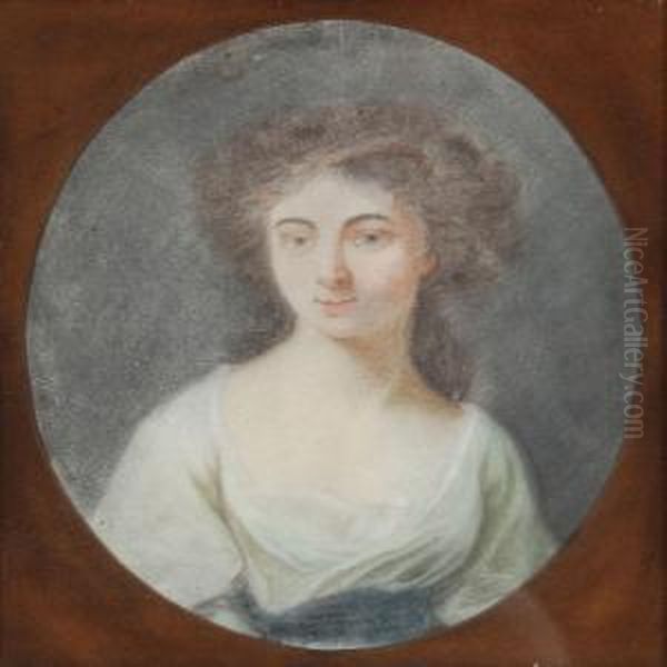 Portrait Of Countess Reventlow Oil Painting by Jens Juel