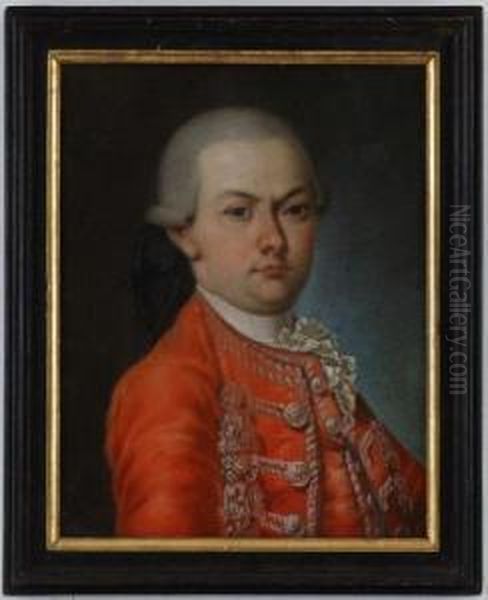 Portrait De Gentilhomme Oil Painting by Jens Juel