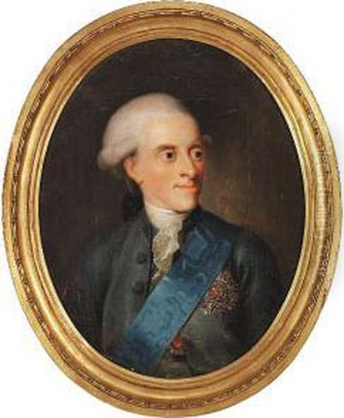 A Portrait Of Heir Presumptive Frederik Of Denmark Oil Painting by Jens Juel