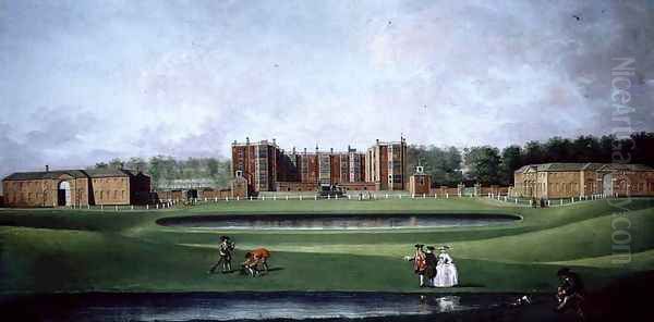 View of Temple Newsam House, c.1750 Oil Painting by James Chapman