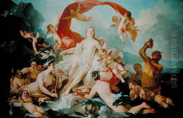 The Triumph of Amphitrite Oil Painting by Pierre-Jacques Cazes