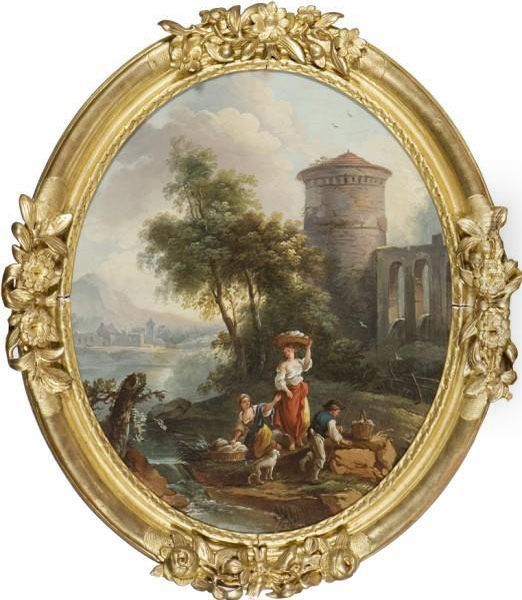 Le Lavandaie Oil Painting by Nicolas-Jacques Juliard