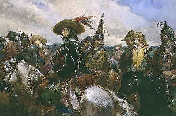 The Raiders Oil Painting by Charles Cattermole