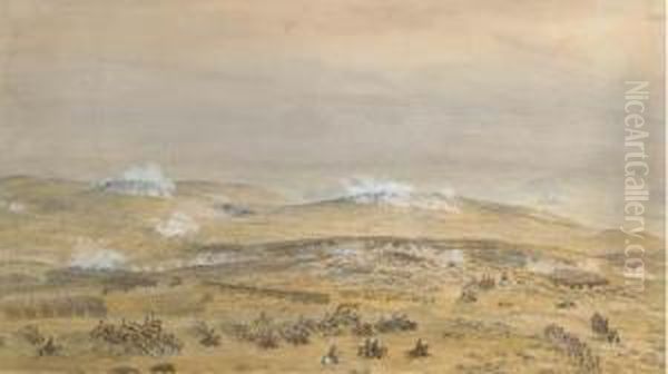 The Crimean War: The Battle Of Inkerman Oil Painting by Theodore Jung