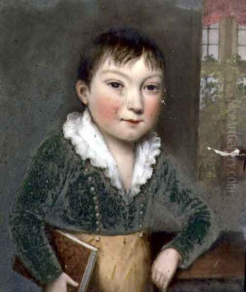 Unknown son from the FitzHerbert family portraits, c.1817 Oil Painting by William the Elder Corden