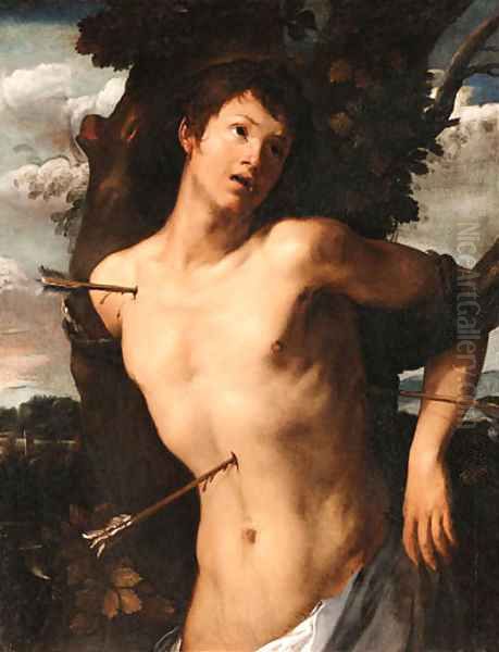 Saint Sebastian Oil Painting by Giovanni Battista Carlone