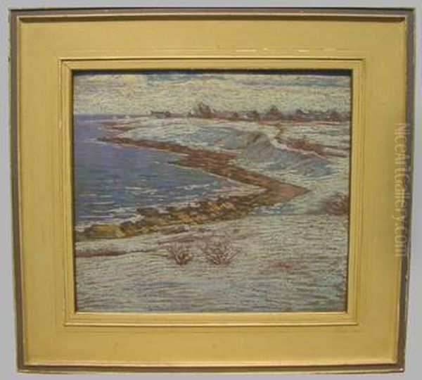 Snow Of The Shore Oil Painting by Charles Salis Kaelin