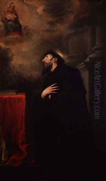 St. Augustine, 1663 Oil Painting by Mateo the Younger Cerezo