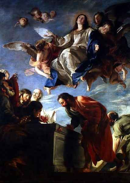 The Assumption of the Virgin 1673 Oil Painting by Mateo the Younger Cerezo